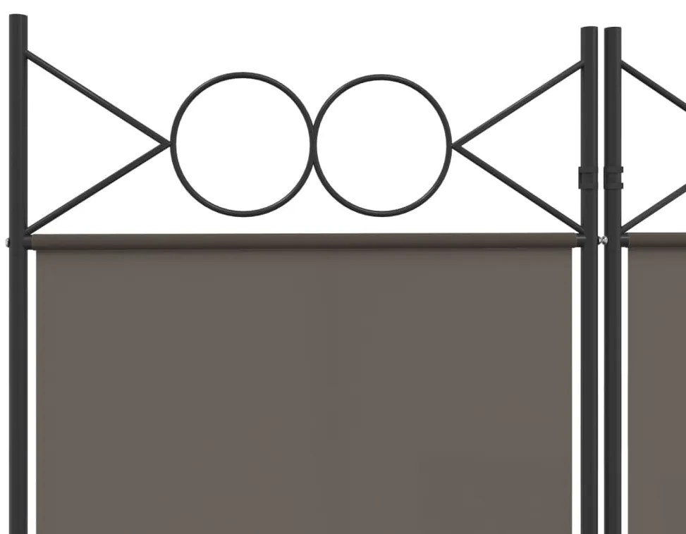 vidaXL Διαχωριστικό Δωματίου με 6 Πάνελ Ανθρακί 240x200 εκ. από Ύφασμα