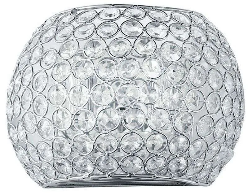 Φωτιστικό Τοίχου - Απλίκα Planet I-PLANET/AP 2xG9 20x15cm Chrome Luce Ambiente Design Crystal, Metal