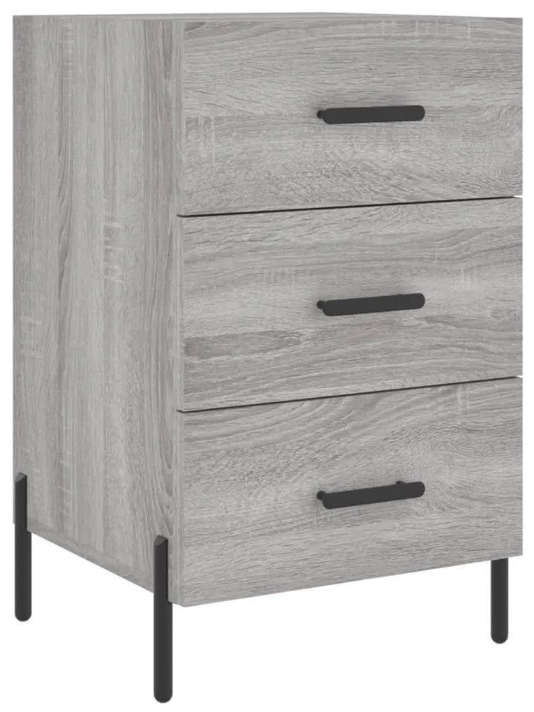 vidaXL Κομοδίνο Γκρι Sonoma 40 x 40 x 66 εκ. από Επεξεργασμένο Ξύλο