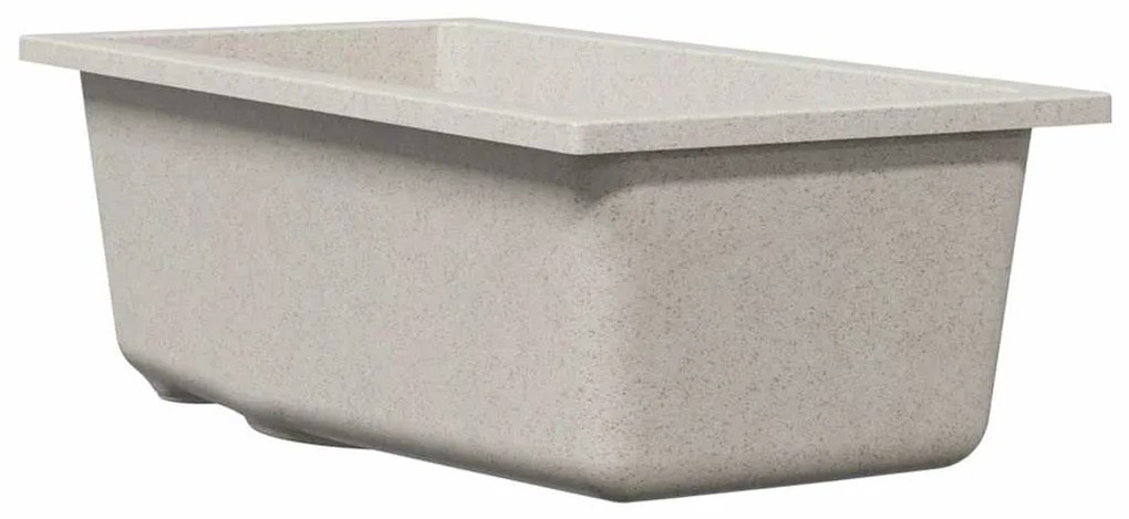 vidaXL Σιντρινο κουζίνας Μπεζ 21 x 44 x 14 εκ. Γρανίτης