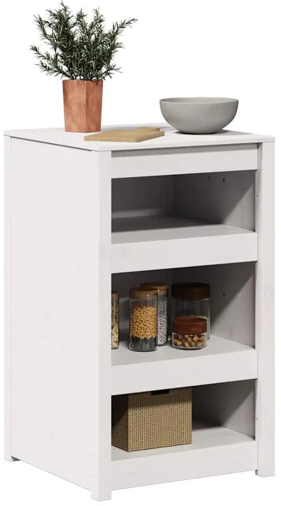 vidaXL Ντουλάπα Κουζίνας Λευκό 55 x 55 x 92 cm Μασίφ ξύλο πεύκου