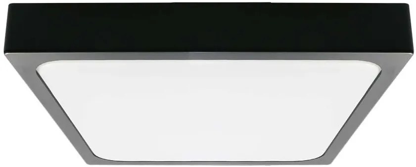 V-TAC Φωτιστικό LED Οροφής 24W 230V 360° 2400lm IP44 295x295x65mm Τετράγωνο Ψυχρό Λευκό Μαύρο Σώμα 7647