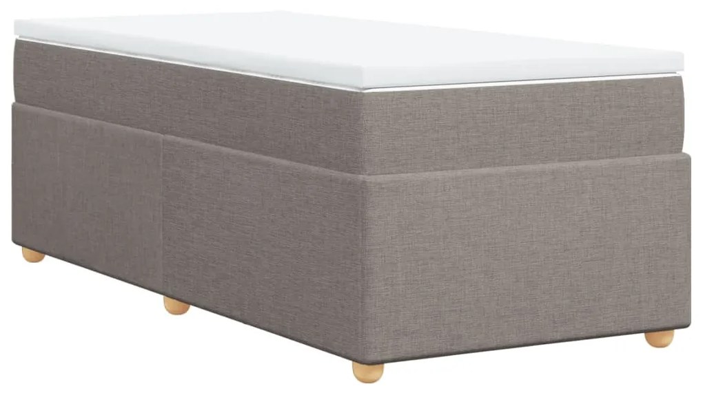 ΚΡΕΒΑΤΙ BOXSPRING ΜΕ ΣΤΡΩΜΑ TAUPE 80X200 ΕΚ. ΥΦΑΣΜΑΤΙΝΟ 3285335