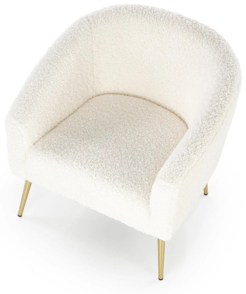 GRIFON leisure armchair cream / gold DIOMMI V-CH-GRIFON-FOT-KREMOWY