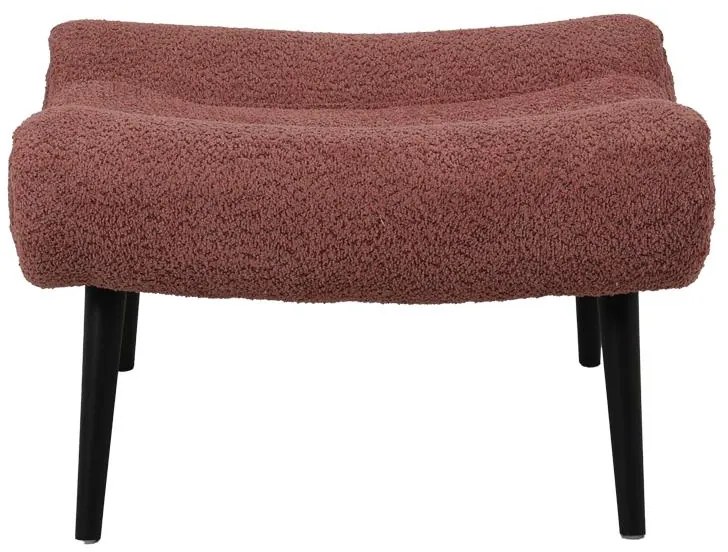 Πολυθρόνα με υποπόδιο Silla μπουκλέ ύφασμα σε σάπιο μήλο απόχρωση 97x80x100εκ 97x80x100 εκ.