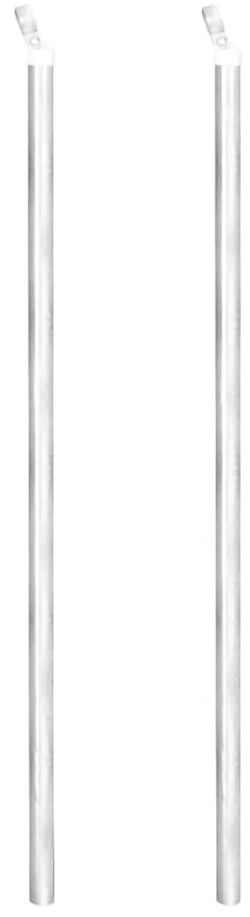 vidaXL Συρματόπλεγμα Ασημί 25 x 0,8 μ. Γαλβανισμένο Ατσάλι + Στύλοι