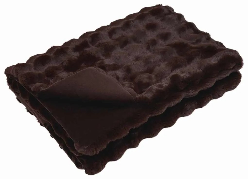 vidaXL Ψεύτικη κουβέρτα από κουνέλι 4 pcs Καμηλοπάρδαλη 240 x 270 εκ.