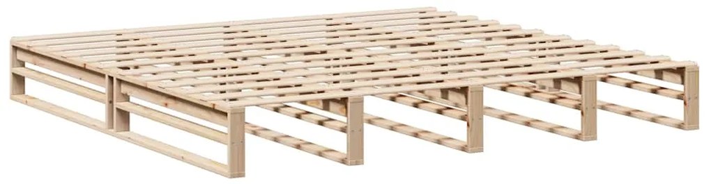 vidaXL Σκελετός Κρεβατιού Χωρίς Στρώμα 200x200 εκ Μασίφ Ξύλο Πεύκου