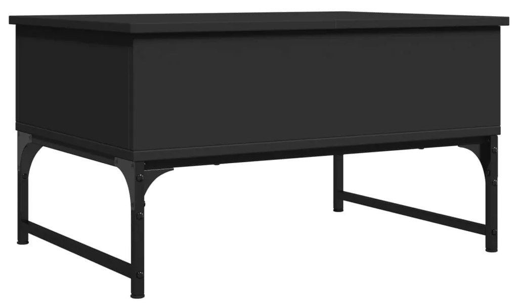 vidaXL Τραπεζάκι Σαλονιού Μαύρο 70 x 50 x 40 εκ. Επεξ. Ξύλο/Μέταλλο