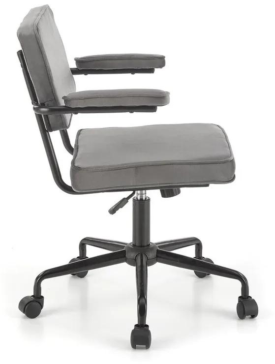 Καρέκλα γραφείου Houston 1393, Γκρι, 81x62x56cm, 11 kg, Με ρόδες, Με μπράτσα, Μηχανισμός καρέκλας: Κλίση | Epipla1.gr