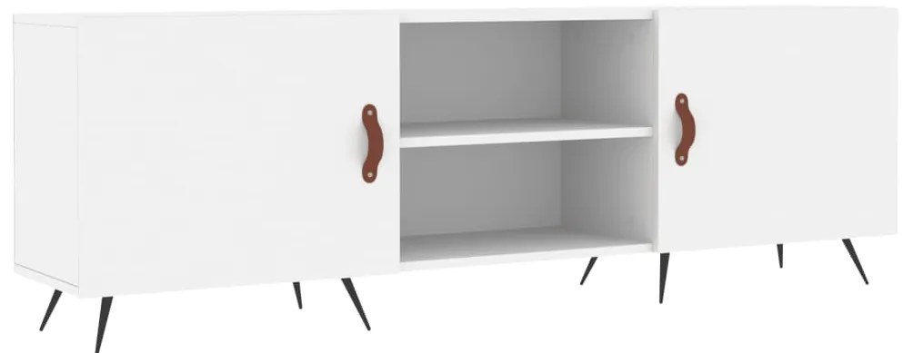 vidaXL Έπιπλο Τηλεόρασης Λευκό 150x30x50 εκ. από Επεξεργασμένο Ξύλο
