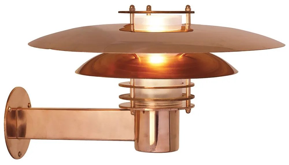 Φωτιστικό Τοίχου Phoenix 24381030 42,5x22cm 1xE27 16W IP54 Copper Nordlux Χαλκός,Πλαστικό