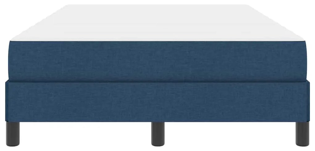 vidaXL Κρεβάτι με ελατήρια με στρώμα Μπλε 120 x 190 cm ύφασμα