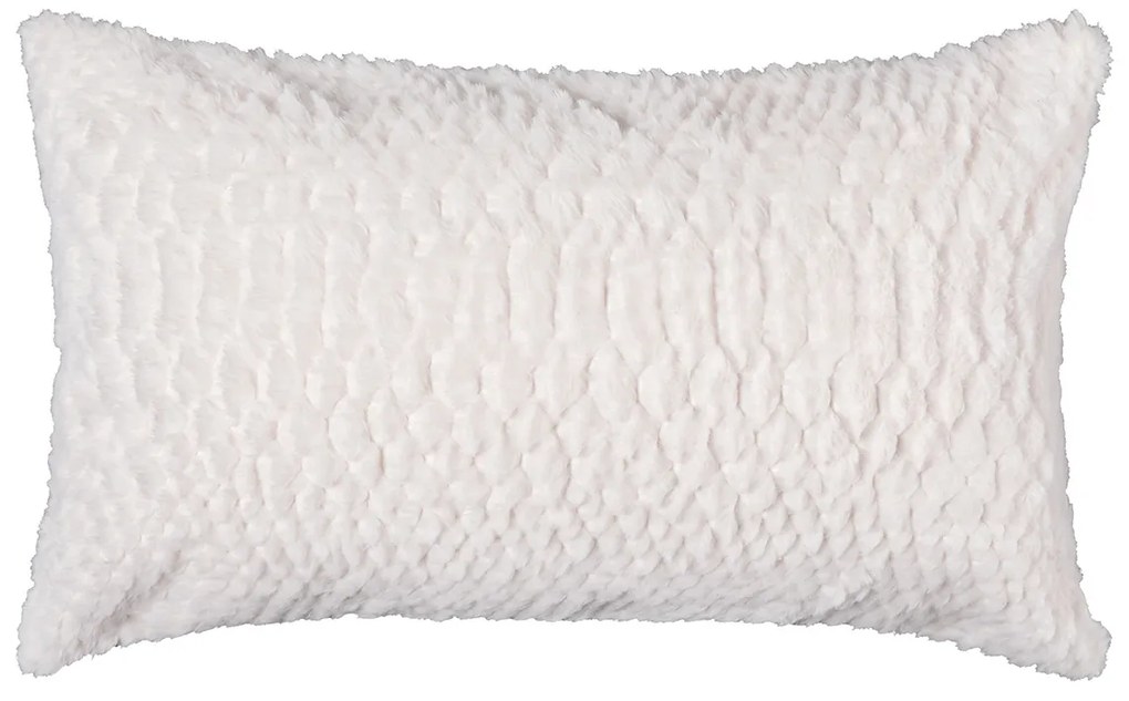 Γούνινη Διακοσμητική Μαξιλαροθήκη (30x50) Silk Fashion NX201 Ivory