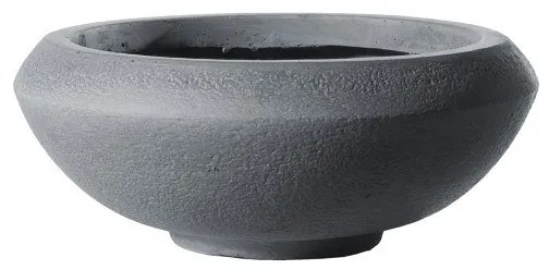 Supergreens Γλάστρα Πήλινη Οβάλ "Bastion" Γκρι M 43x43x18 εκ.