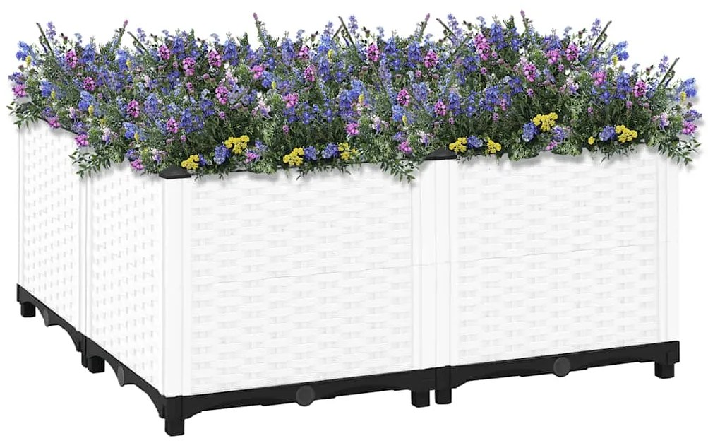 vidaXL Ζαρντινιέρα 80 x 80 x 38 εκ. από Πολυπροπυλένιο