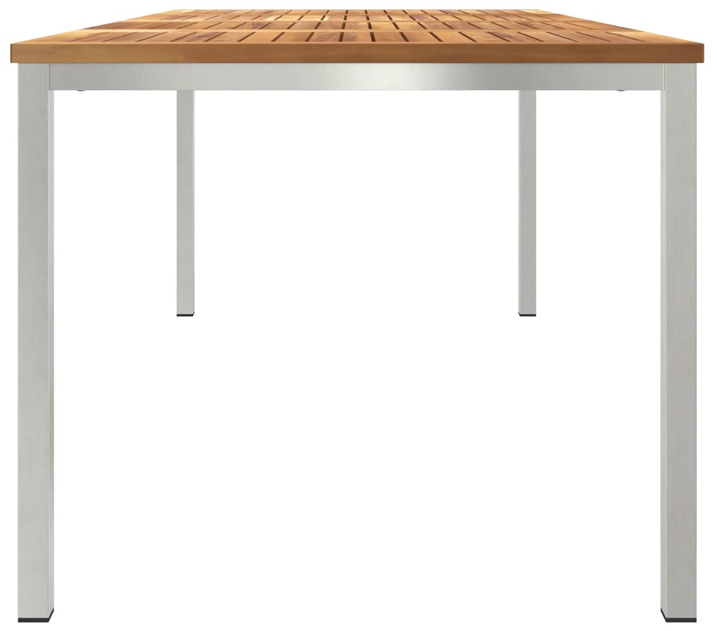 vidaXL Τραπέζι Εξωτερικού Χώρου 200x90x74.5 εκ Μασίφ Ξύλο Teak