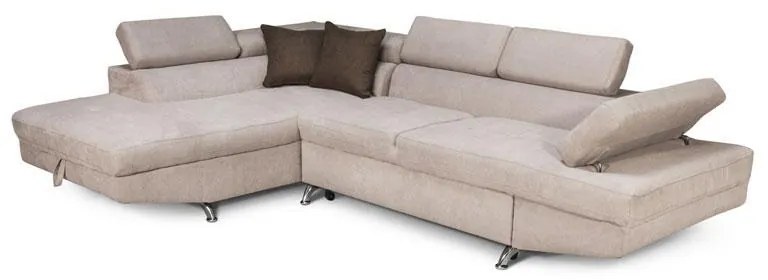 Corner Sofa Rio-M 3+4 Fylliana Left Corner Taupe - Brown 278*192*79 cm