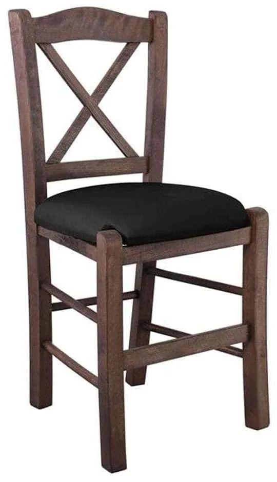 Καρέκλα Casa Ρ967,Ε2Τ 42x45x88cm Walnut-Black