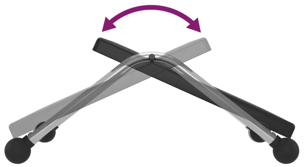 vidaXL Υποπόδιο Μαύρο 45 x 40 x 13,5 εκ.