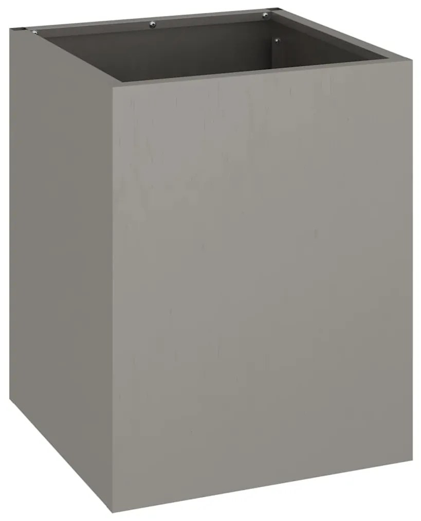 vidaXL Γλάστρα Κήπου Καφέ 32 x 32 x 40 εκ. Φθαρμένο ατσάλι