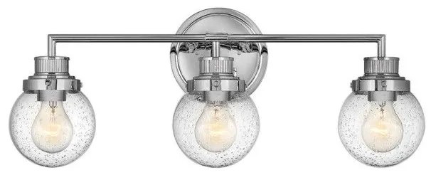 Απλίκα Φωτιστικό Μπάνιου 3xE27 IP44 Poppy Quintiesse Elstead Lighting QN-POPPY3-PC-BATH Χρώμιο