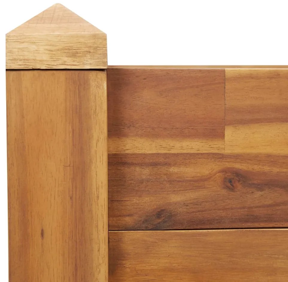 vidaXL Ζαρντινιέρα Υπερυψωμένη 60 x 60 x 84 εκ. από Μασίφ Ξύλο Ακακίας