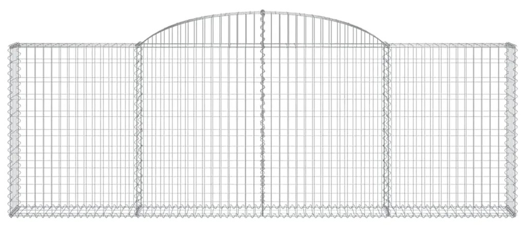 vidaXL Συρματοκιβώτια Τοξωτά 13 τεμ. 300x30x100/120 εκ. Γαλβαν. Ατσάλι