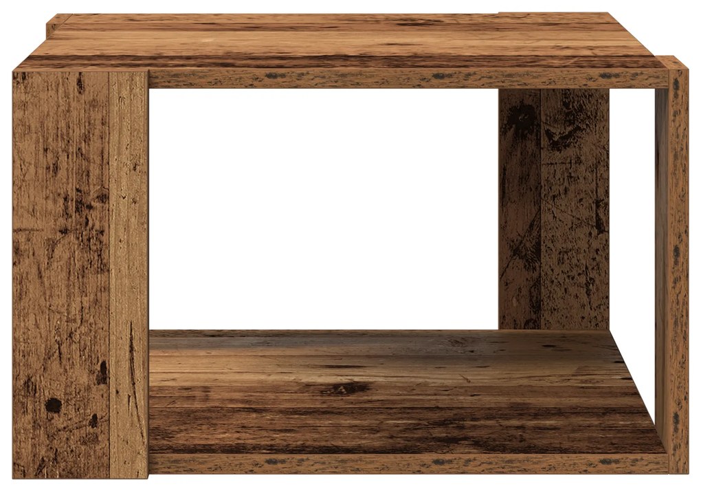 vidaXL Τραπέζι Καφέ Παλιό Ξύλο 51.5x51.5x30 εκ. Φτιαγμένο από Ξύλο