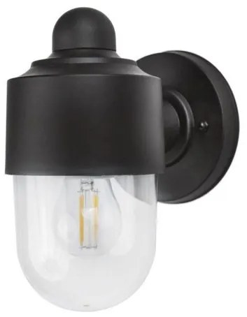 Απλίκα Φωτιστικό Τοίχου 1xE27 Πλαστικό IP44 LP-210 Heronia Lighting-42-0023-Μαύρο-Λευκό 42-0023