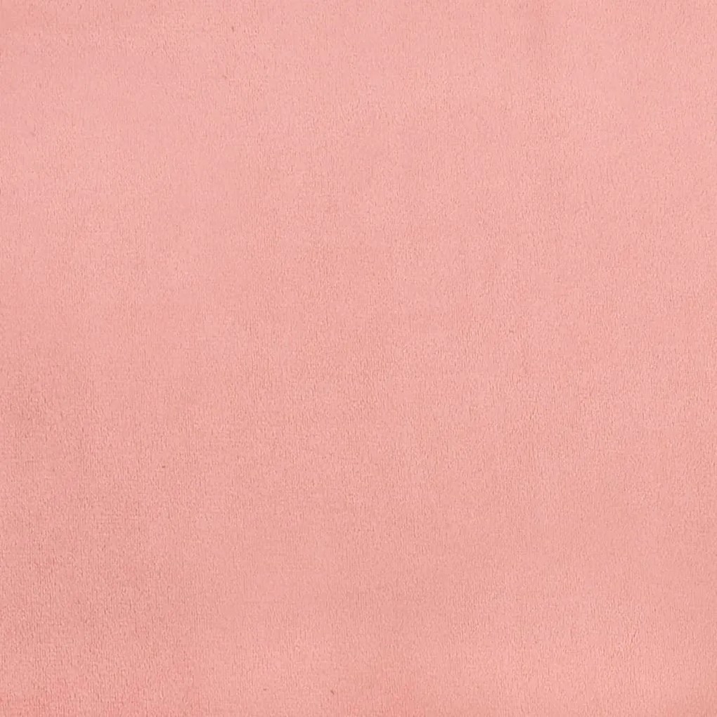 Πλαίσιο Κρεβατιού Ροζ 200x200 εκ. Βελούδινο - Ροζ
