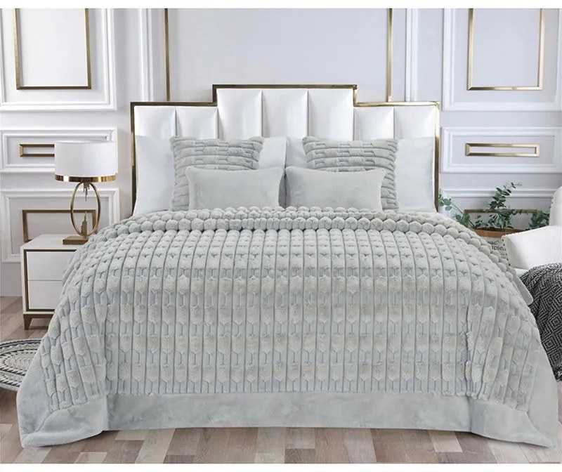 Γούνινη Κουβέρτα Υπέρδιπλη 220x240 Boggi L.Grey 000000002367