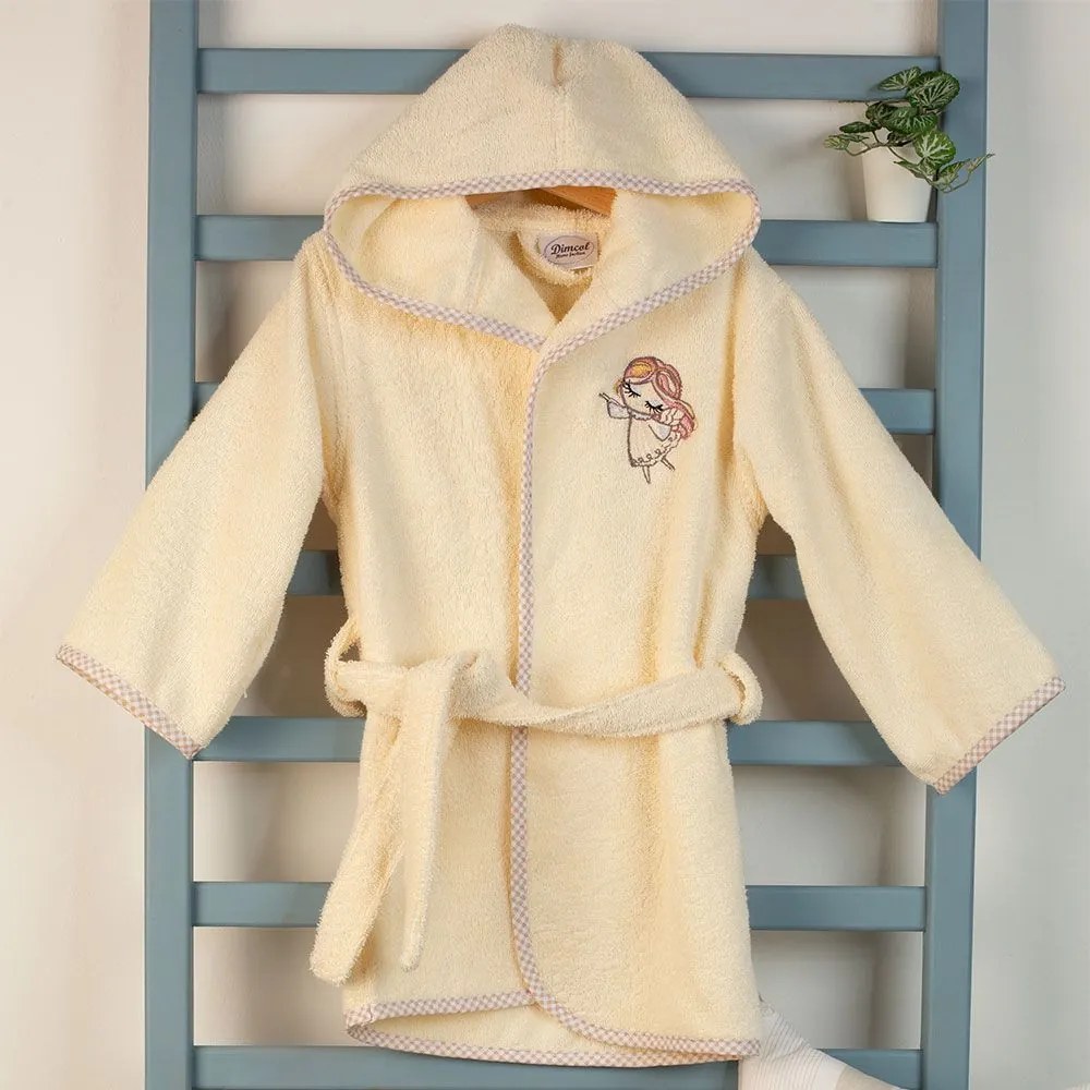 Μπουρνούζι Βρεφικό Με Κέντημα Little Angel 143 Ecru DimCol