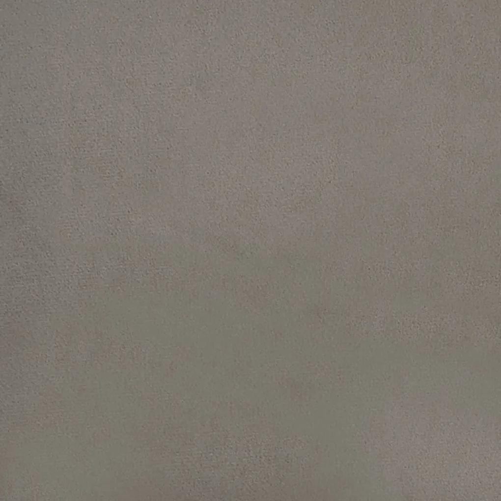 Πάνελ Τοίχου 12 τεμ. Ανοιχτό Γκρι 30x15 εκ. 0,54 μ² Βελούδινα - Γκρι