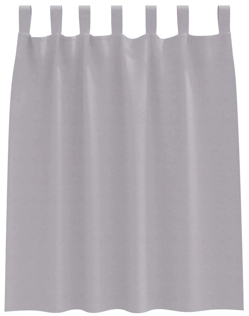 vidaXL Κουρτίνες 2 pcs Μεταλλικό Γκρι 140x140cm Πολυεστέρας