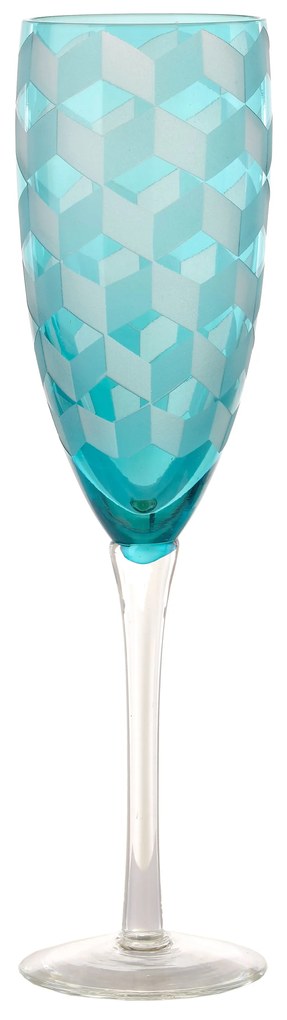 Champagne Glass POLS POTTEN Blocks Champagne Glasses, multicolour, set of 6 140-230-131-0M