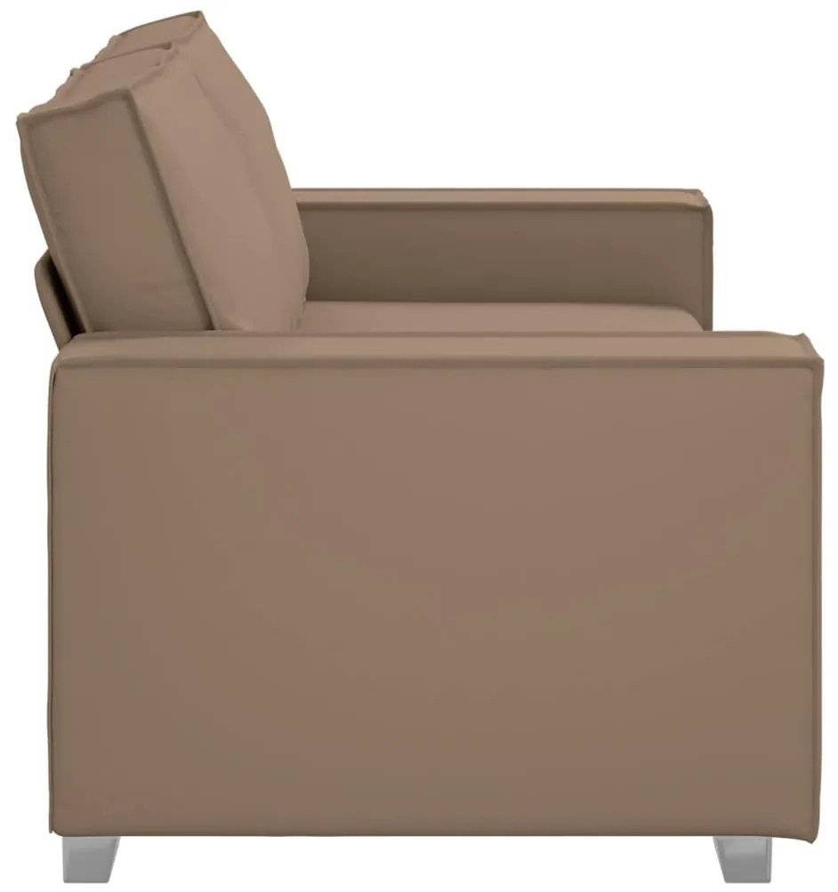 vidaXL Καναπές Loveseat 180 εκ με μαξιλάρι Καπουτσίνο Τεχνητό δέρμα