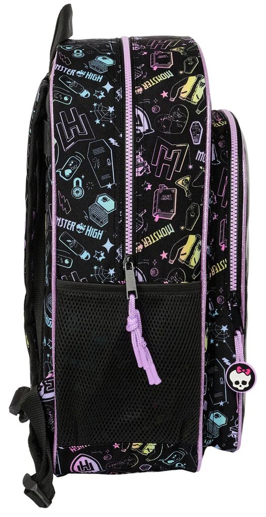 Σχολική Τσάντα Monster High Μαύρο 33 x 42 x 14 cm