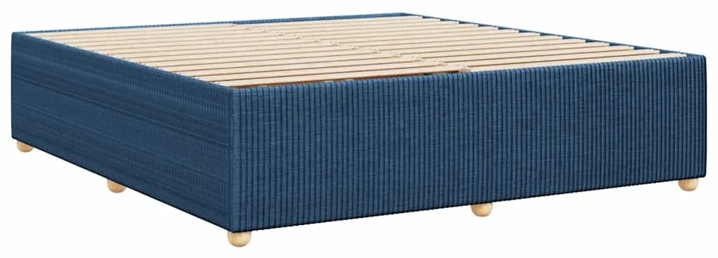 vidaXL Σκελετός Κρεβατιού Χωρίς Στρώμα Μπλε 180x200 εκ.Υφασμάτινο