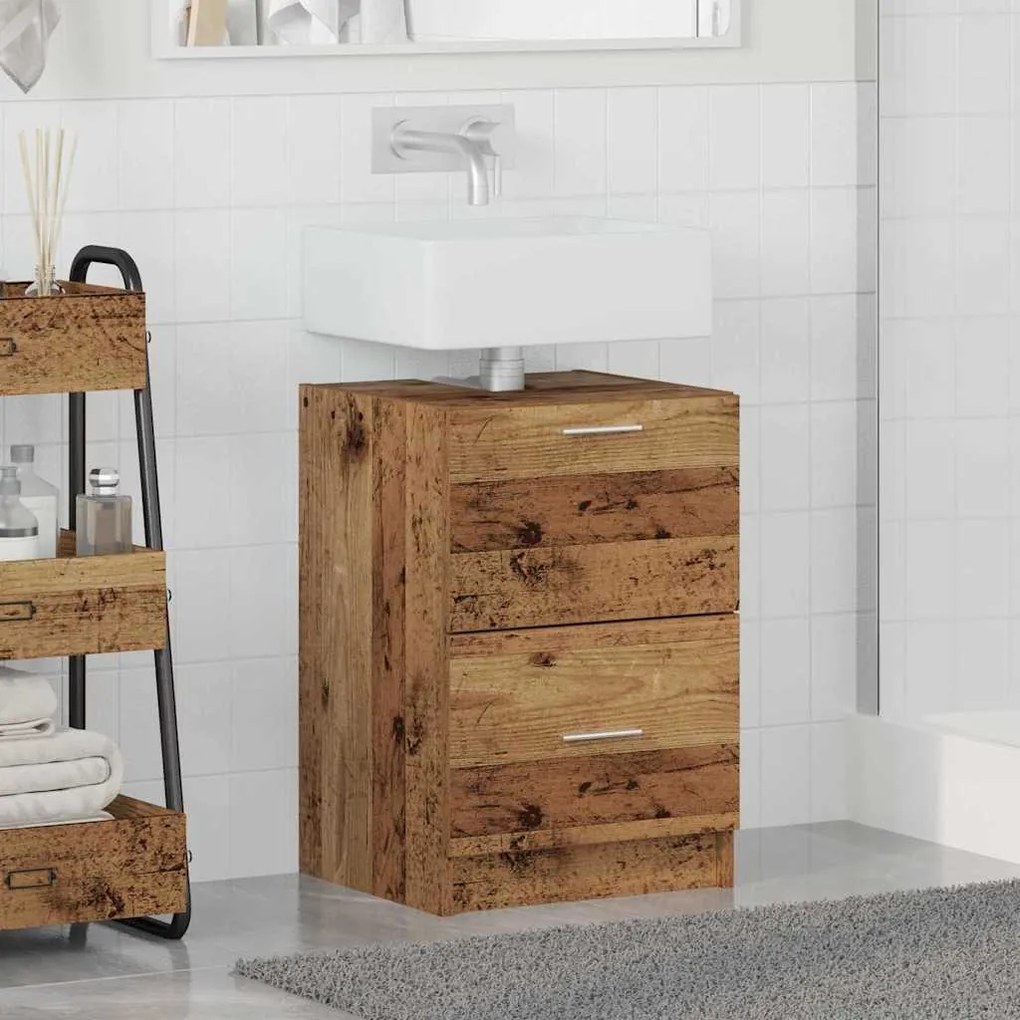 vidaXL Ντουλάπι Νεροχύτη Παλιό Ξύλο 40 x 37 x 59 cm Επεξεργασμένο ξύλο
