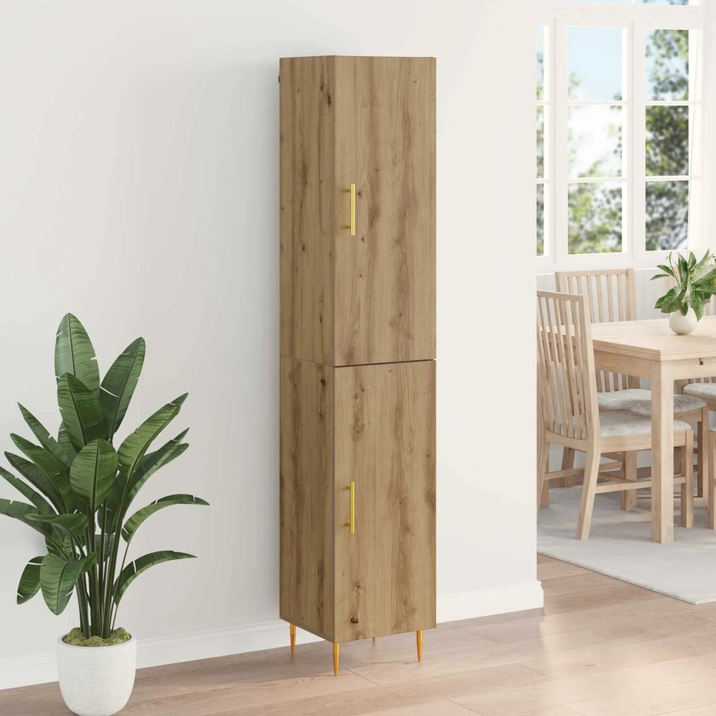 vidaXL Highboard 2 pcs Artisan Oak Επεξεργασμένο ξύλο