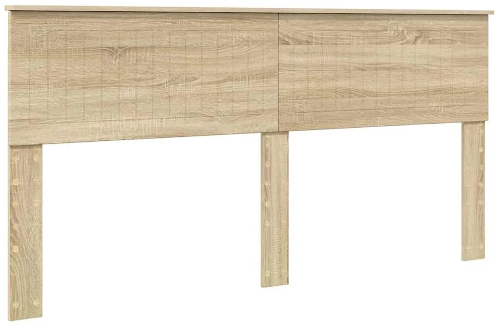 vidaXL Κεφαλάρι με κεφαλάρι Δρύς Sonoma 180 cm Επεξεργασμένο ξύλο