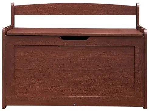 VEVOR Kids Toy Storage Bench Wooden Toy Box Chest 32.68 x 17.91 x 24.02" Cherry