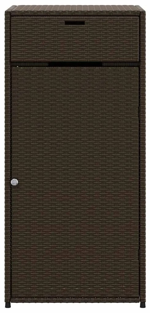 vidaXL Ντουλάπι Αποθήκευσης Κήπου Καφέ 55x55x111 εκ. Συνθετικό Ρατάν