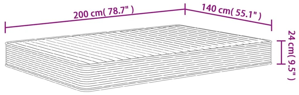 ΣΤΡΩΜΑ ΑΦΡΟΥ MEDIUM SOFT 140X200 ΕΚ. 373011