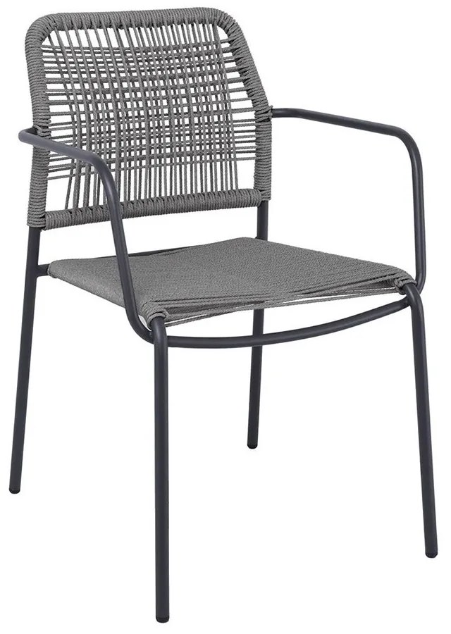 Πολυθρόνα Βεράντας-Κήπου Luigi Ε6723,2 52x61x79cm Anthracite-Grey