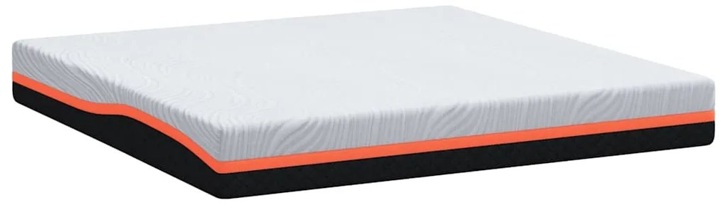 vidaXL Στρώμα Λευκό και Γκρι 180 x 200 cm Pěna