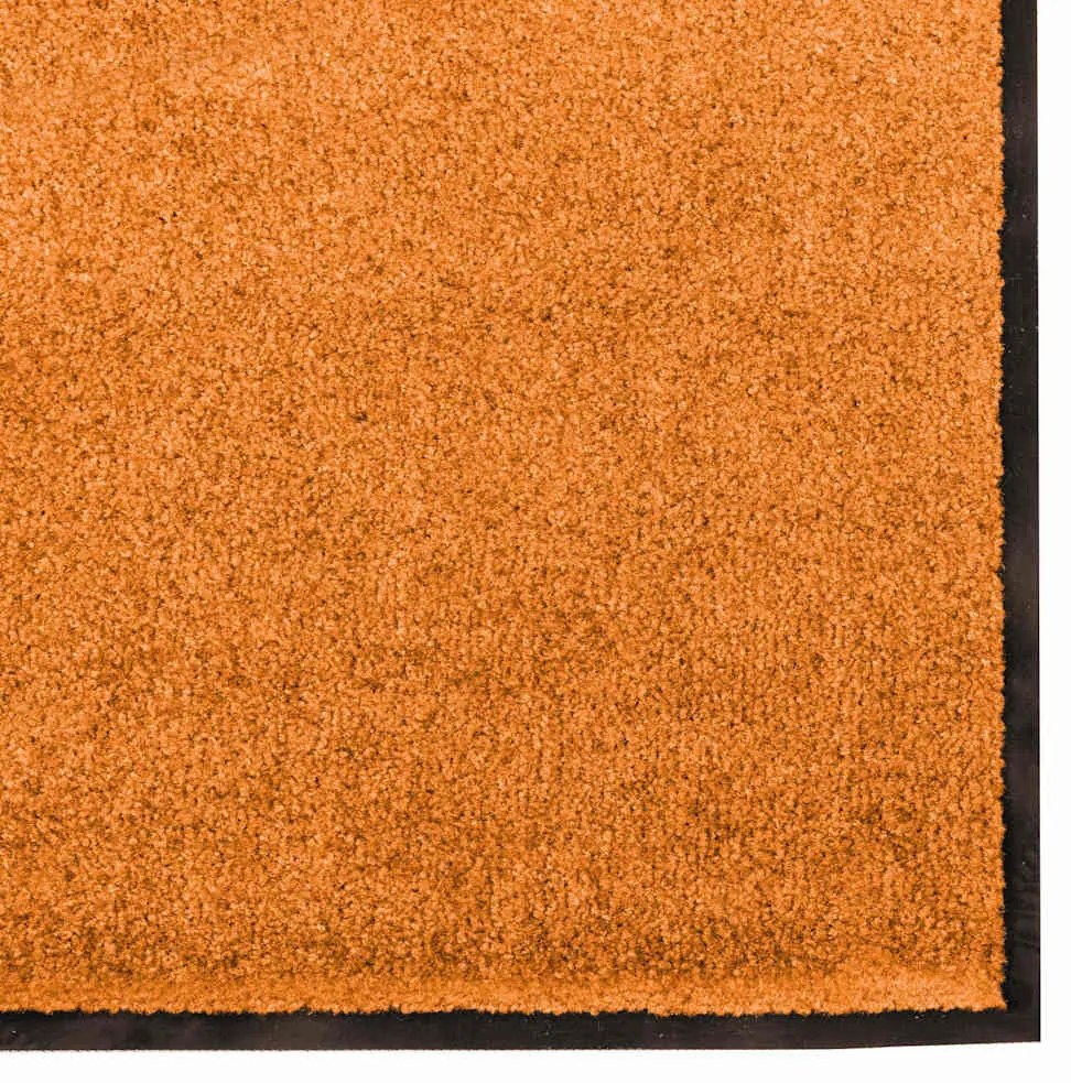 vidaXL Χαλάκι Εξώπορτας Πορτοκαλί και Μαύρο 120 x 250 cm