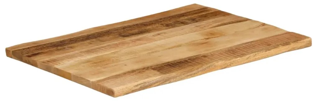 vidaXL Επιφάνεια Τραπεζιού 90x60x3,8 εκ. Live Edge Μασίφ Ξύλο Μάνγκο
