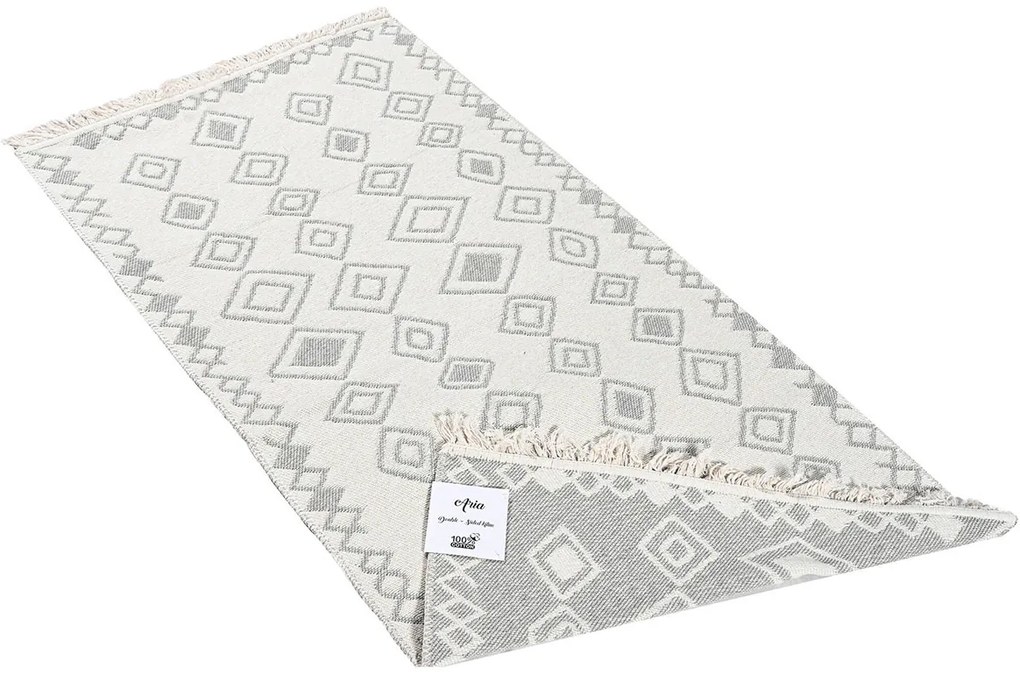 Χαλί Διαδρόμου 2 Όψεων (80x150) Polcarpet Aria Artkilim 23501 L.Grey